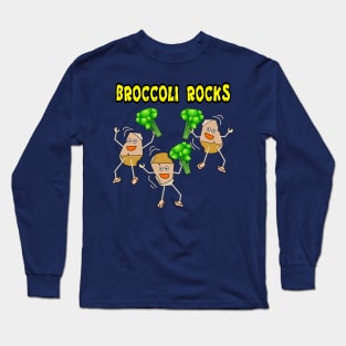 Three Broccoli Light Rocks Long Sleeve T-Shirt